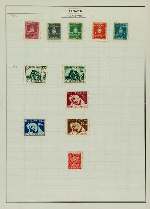 Conjunto Filatélico Internacional - Cirenaica, Creta, Croac
