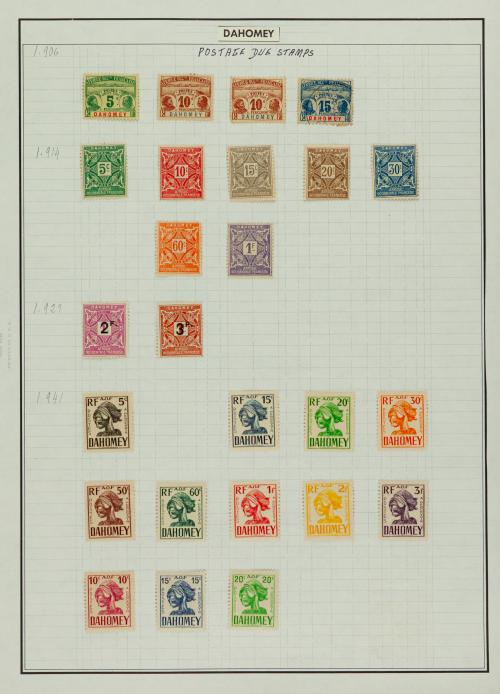 Dahomey, Dalmacia, Indias Occidentales Danesas, Dhofar y Yi
