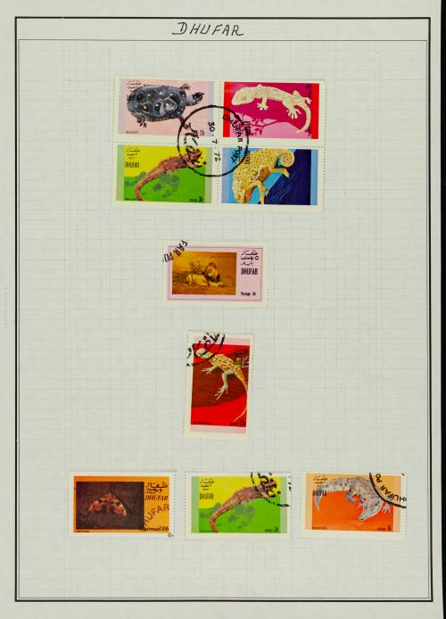 Dahomey, Dalmacia, Indias Occidentales Danesas, Dhofar y Yi