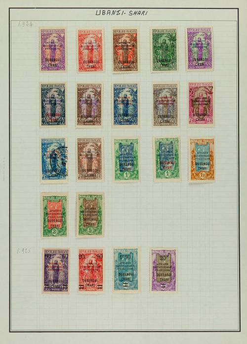 Colección de Ucrania, Emiratos Árabes, Uganda y Ubangui-Sha