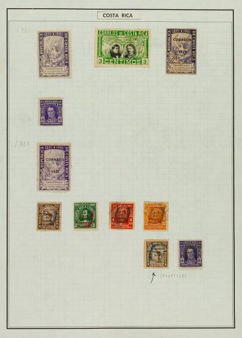 Colección Filatélica de Costa Rica