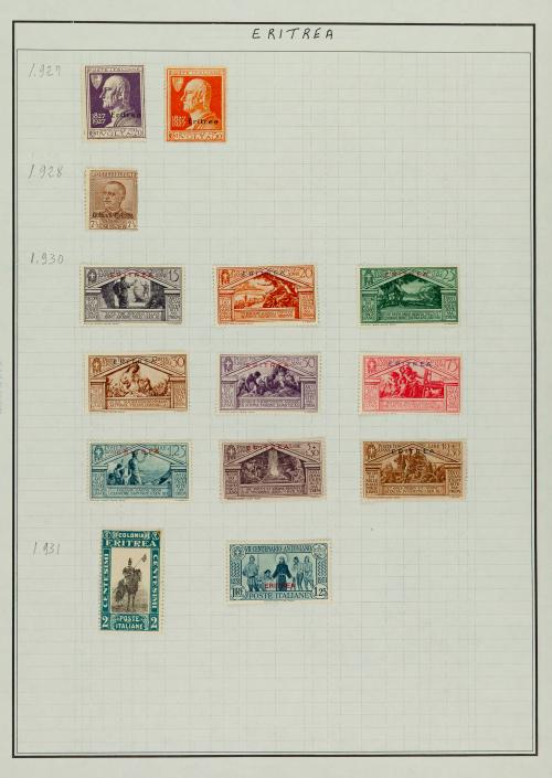 Colonia Eritrea (1892-1936) y República de Estonia (1918-19