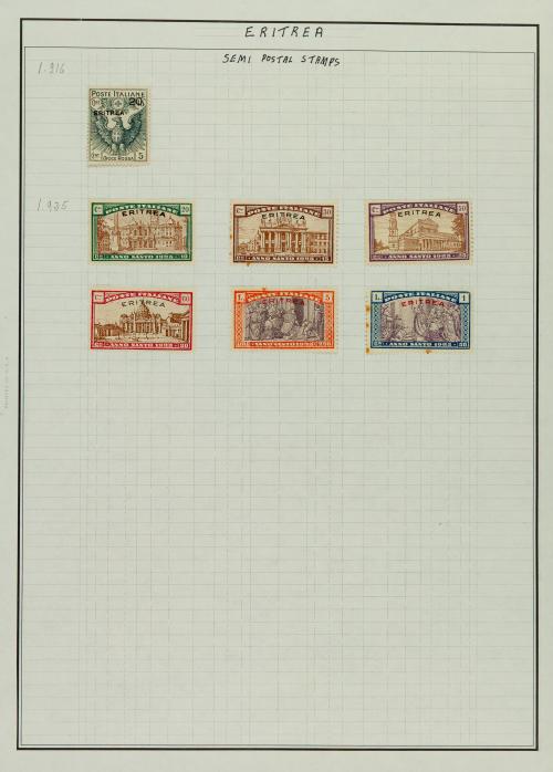 Colonia Eritrea (1892-1936) y República de Estonia (1918-19