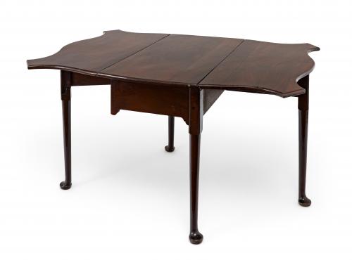 Mesa de comedor plegable estilo Jorge III