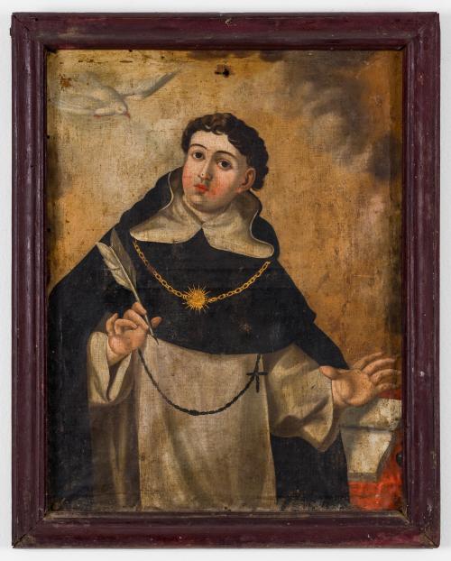 Santo Tomás de Aquino con el Espíritu Santo y el toisón de 