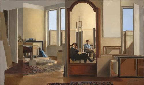 Juan CárdenasColombia, 1939 - 2024 : [Interior con espejos]