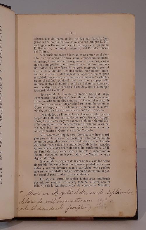 Galindo, Aníbal : Recuerdos históricos de Aníbal Galindo -