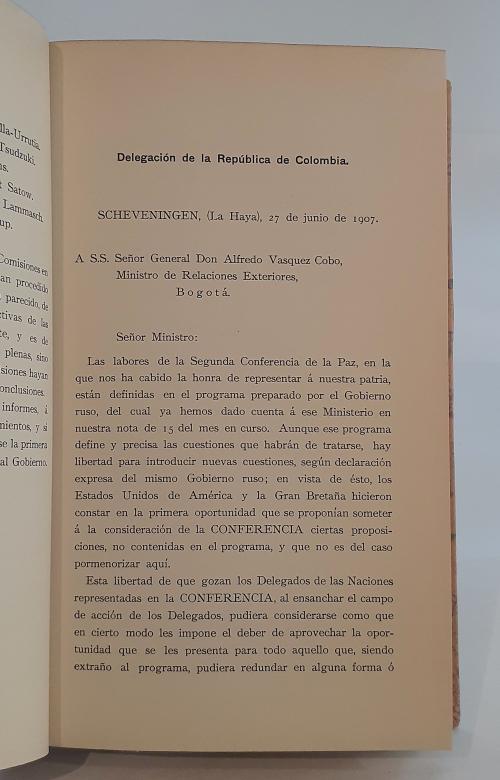 Conferencia Internacional de la Paz (1907: La Haya) : Infor