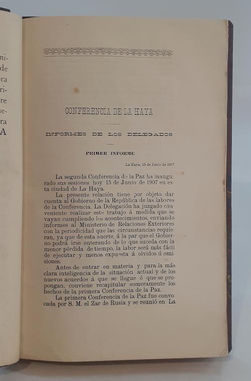 Conferencia Internacional de la Paz (1907: La Haya) : Infor