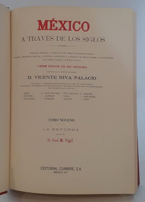 Riva Palacio, Vicente; Arias, Juan de Dios; Carles Gispert