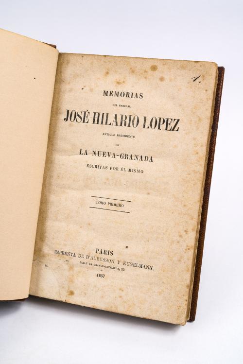 López, José Hilario  : Memorias del General José Hilario Ló