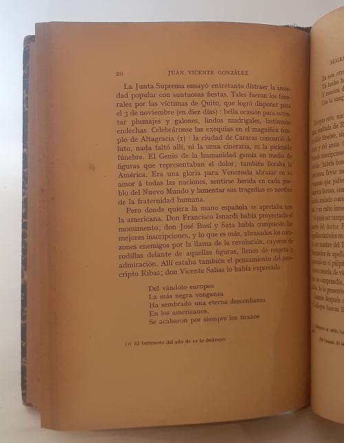  González, Juan Vicente : Biografía de José Félix Ribas
