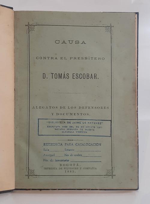 Groot, José Manuel : Réplica al ministro presbiteriano H.