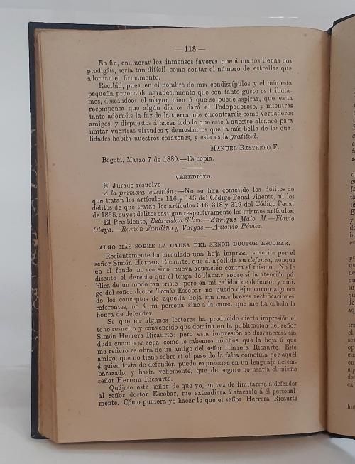 Groot, José Manuel : Réplica al ministro presbiteriano H.