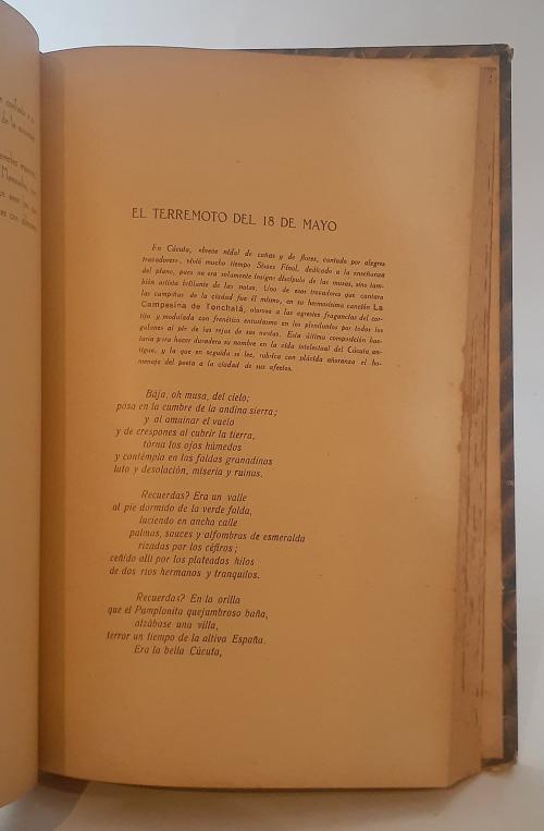 Febres Cordero, Luis  : El terremoto de Cúcuta - 1875 - 192