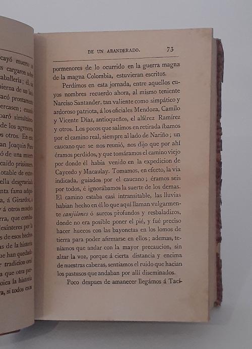 Espinosa, José María : Memorias de un abanderado. Recuerdo