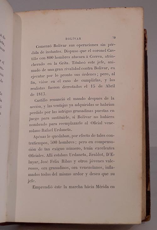 Mancini, Jules; Docteur, Carlos (trad.) : Bolívar y la eman