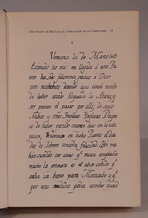 [Bolívar] Tres libros