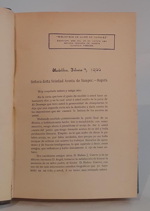 Acosta de Samper, Soledad : Biografía del General Joaquín