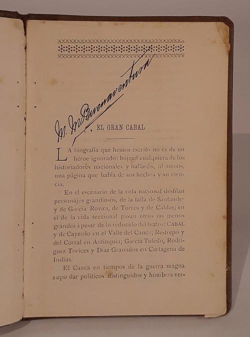 Tascón, Tulio Enrique : Biografía del general José María C