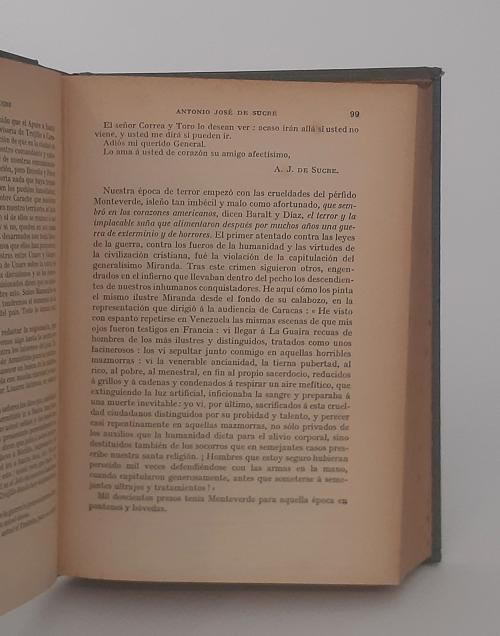 [Sucre] Importante conjunto de 8 libros relacionados con Su