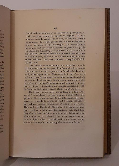 República de Colombia : Mémoires des Secrétaires d&#39;Etat d