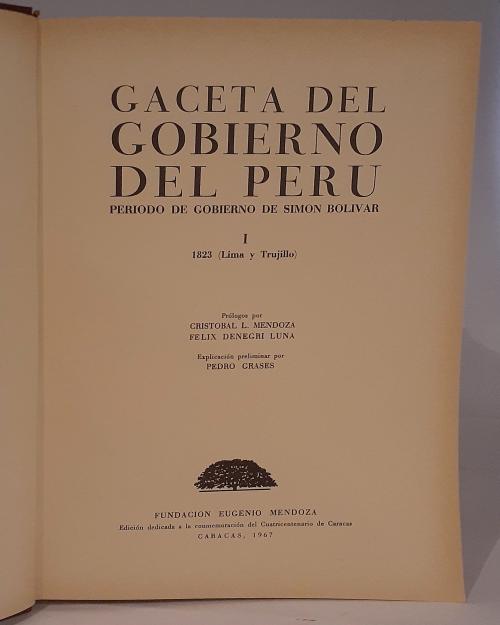 Fundación Eugenio de Mendoza y varios autores : Gaceta del