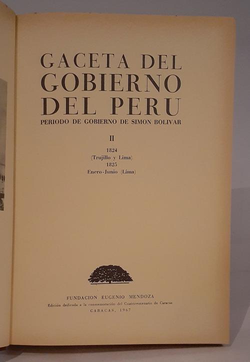 Fundación Eugenio de Mendoza y varios autores : Gaceta del