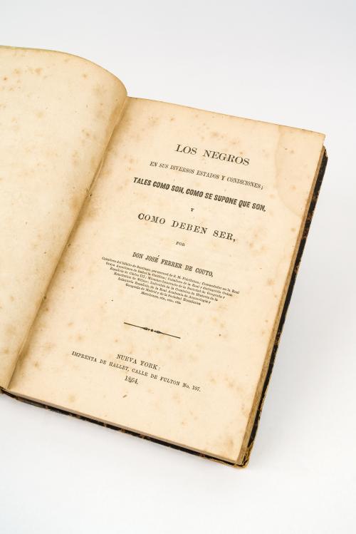 Couto, José Ferrer de : Los negros en sus diversos estados