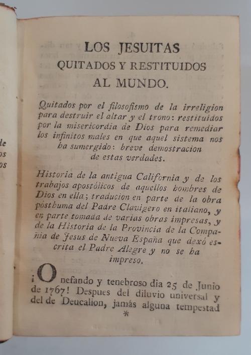 Fernández de San Salvador, Agustín Pomposo : Los jesuitas