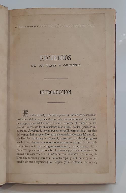 Aguilar, Federico C. : Recuerdos de un viaje a Oriente - po