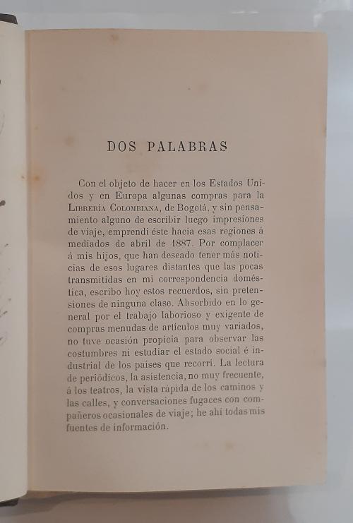 Camacho Roldán, Salvador : Notas de viaje - Colombia y Est