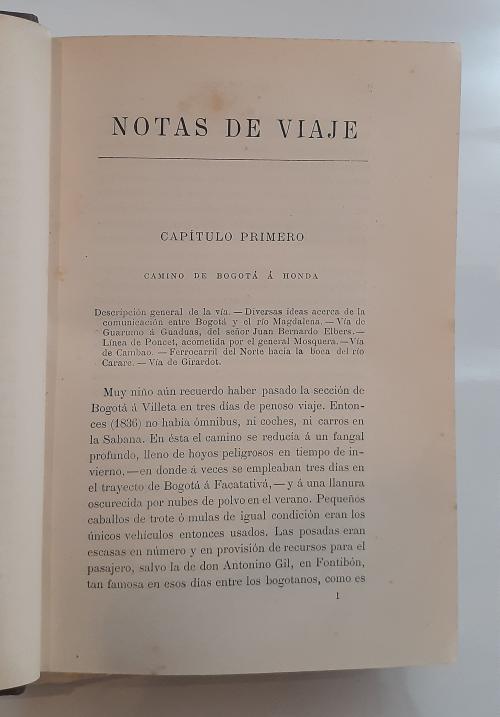 Camacho Roldán, Salvador : Notas de viaje - Colombia y Est