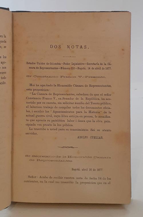 [Historia de Colombia 1876-1919] Siete libros