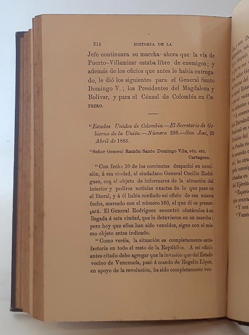 [Guerra de 1885] Cinco libros