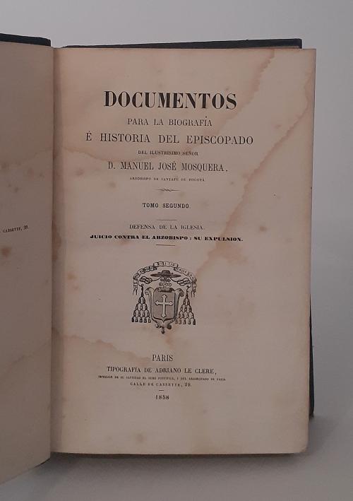 S.A. : Documentos para la biografía e historia del episcopa