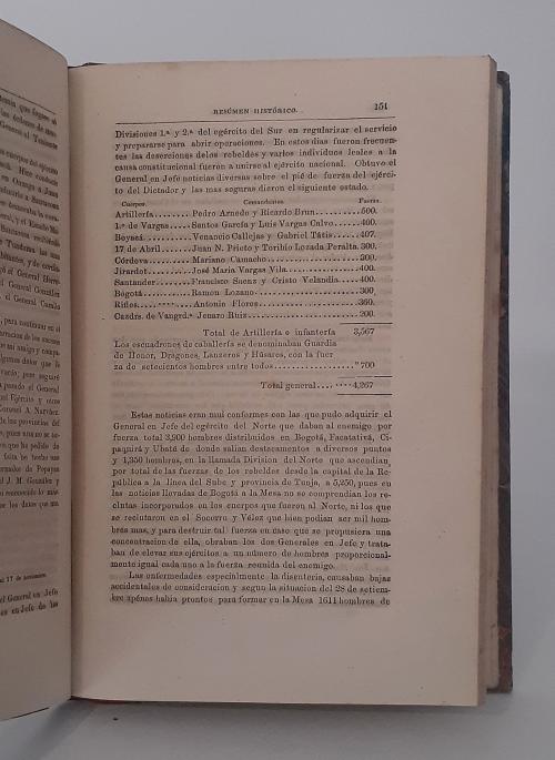 Cipriano de Mosquera, Tomás : Resumen histórico de los acon