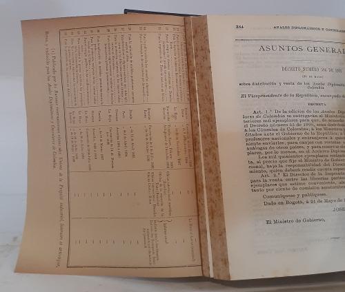VV.AA. : Anales diplomáticos y consulares de Colombia