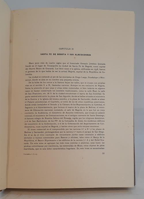 Pérez de Barradas, José  : Colombia de norte a sur. Tomos I