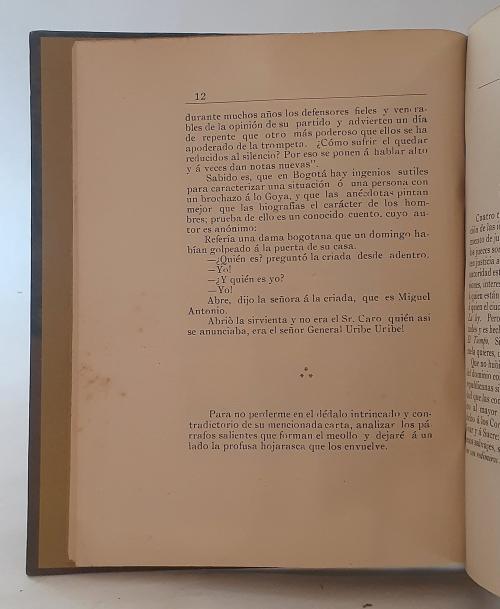 Conjunto de 3 libros relacionados con Rafael Uribe Uribe