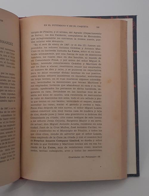 Thompson, Norman  : Libro rojo de Putumayo: Relación histór