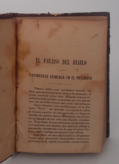 Thompson, Norman  : Libro rojo de Putumayo: Relación histór