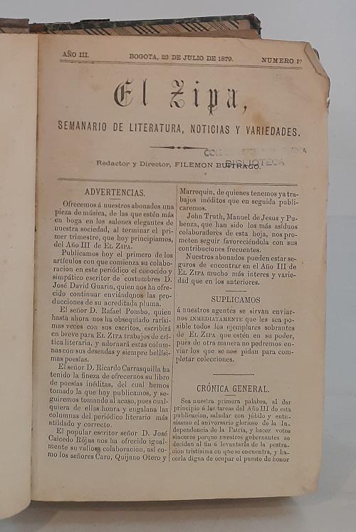 VV.AA. : EL Zipa - periódico literario