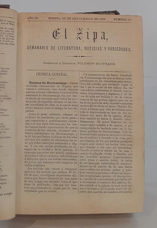 VV.AA. : EL Zipa - periódico literario