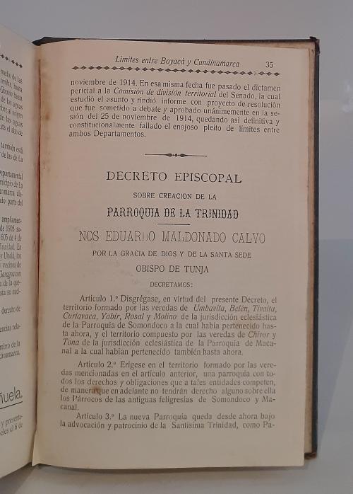 S. A.  : Territorio Vásquez. Documentos relacionados con él