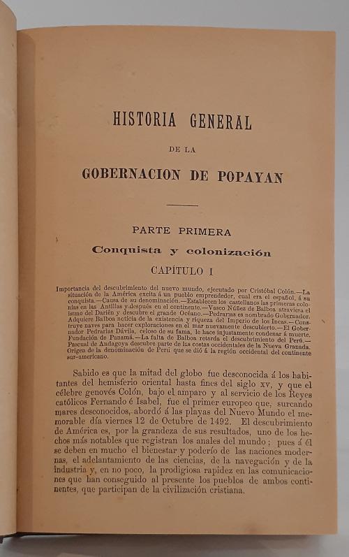 Arroyo, Jaime : Historia de la Gobernación de Popayán segu