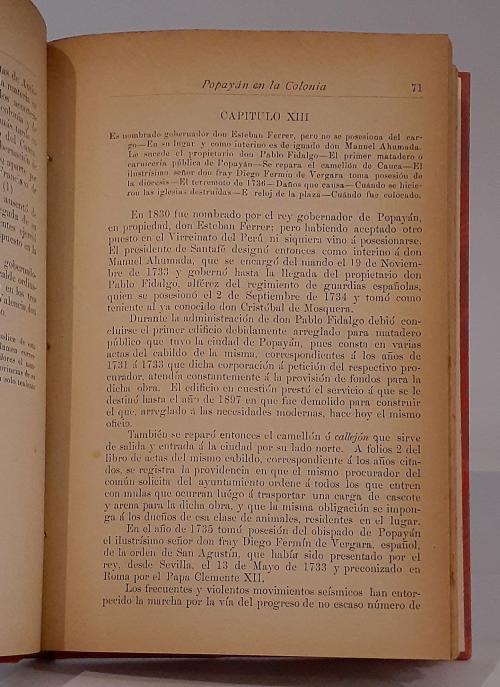 Arroyo, Jaime : Historia de la Gobernación de Popayán segu