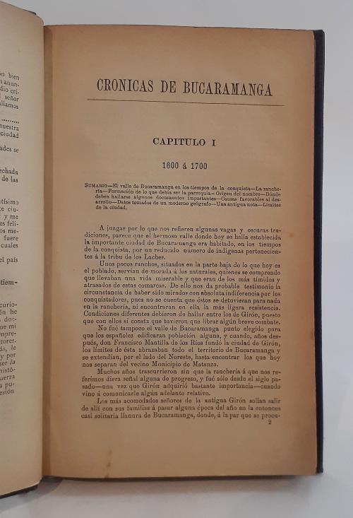 García, José Joaquín : Crónicas de Bucaramanga por Arturo