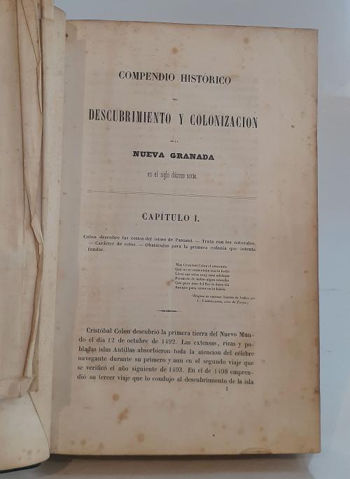 Acosta, Joaquín : Compendio histórico del descubrimiento y