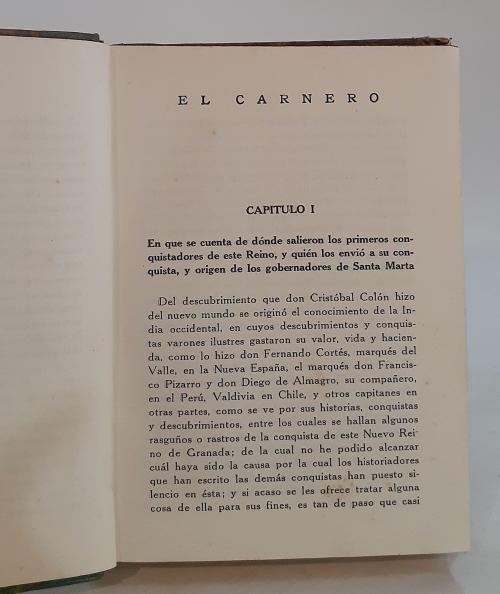 Rodríguez Fresle, Juan  : El Carnero. Tomos I y II (en el m